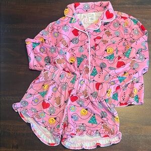 Pink Kids Pajamas with Fun Print